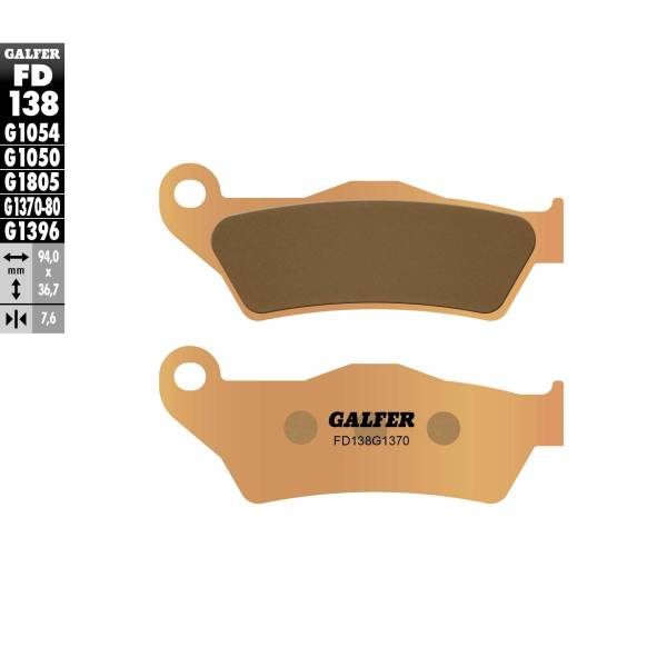 Placute frana fata sinterizat GALFER KTM '93-'24, Gas Gas EC '21-'24, Husqvarna '14-'21, Sherco '12-'23